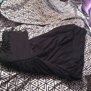 Moresca grommeted fancy pants size S black